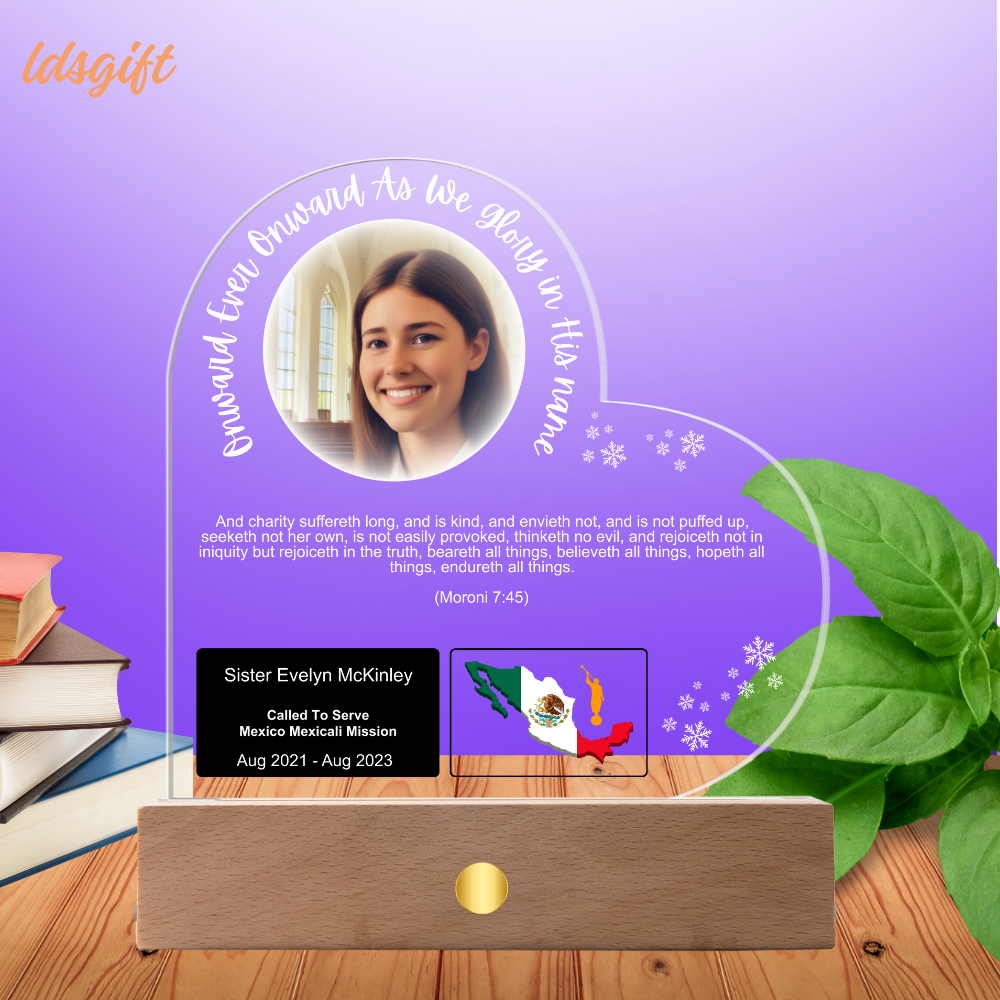 Acrylic Missionary Plaque