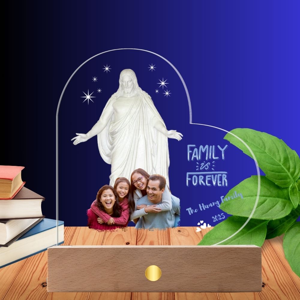 Custom Family Forever Plaque with LED Base