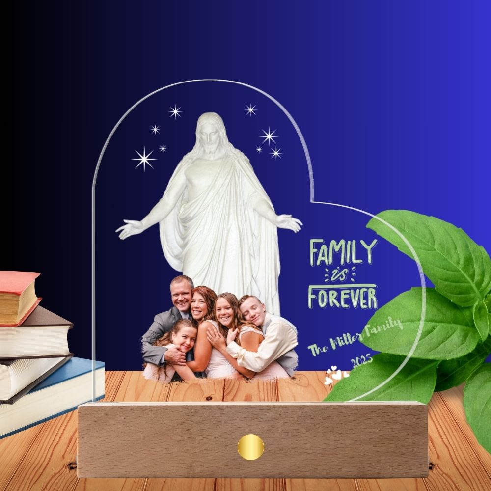 Custom Family Forever Plaque with LED Base