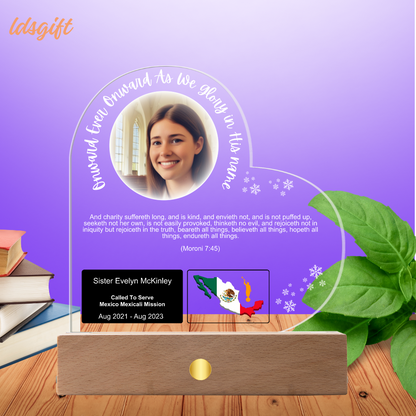 Acrylic Missionary Plaque