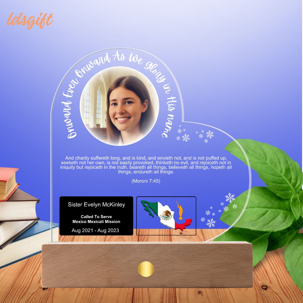 Acrylic Missionary Plaque